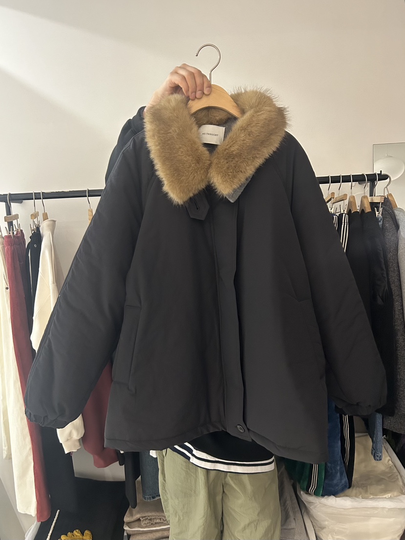 AS THOUGHT韓國直郵㊣女士新品熱賣人氣推薦休閑職業夾克保暖AS THOUGHT夾克圖色2