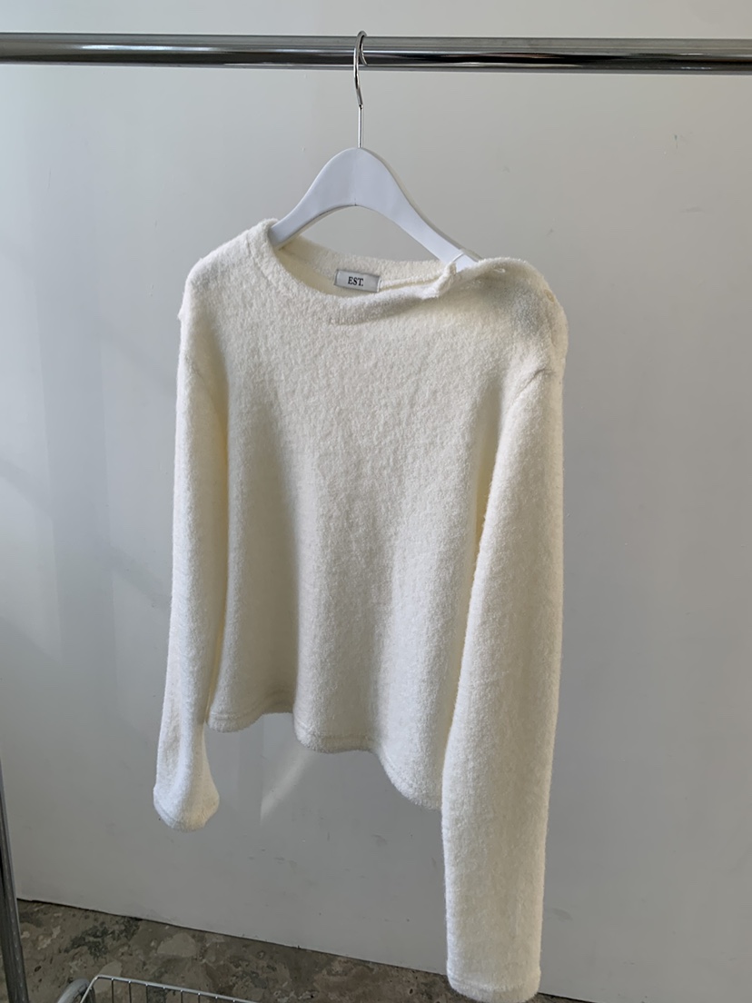 EST韓國代購㊣女裝新款25秋冬休閑推薦熱賣人氣職業時尚針織衫EST_針織衫圖色1