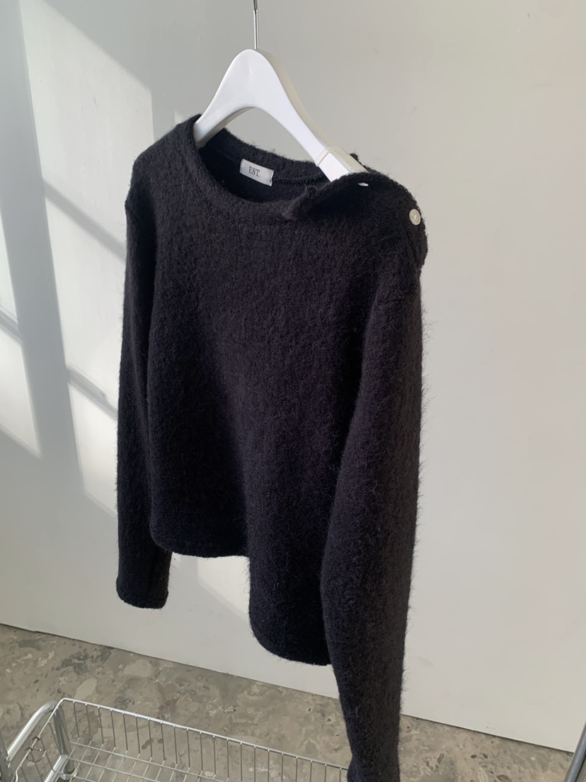 EST韓國代購㊣女裝新款25秋冬休閑推薦熱賣人氣職業時尚針織衫EST_針織衫圖色4