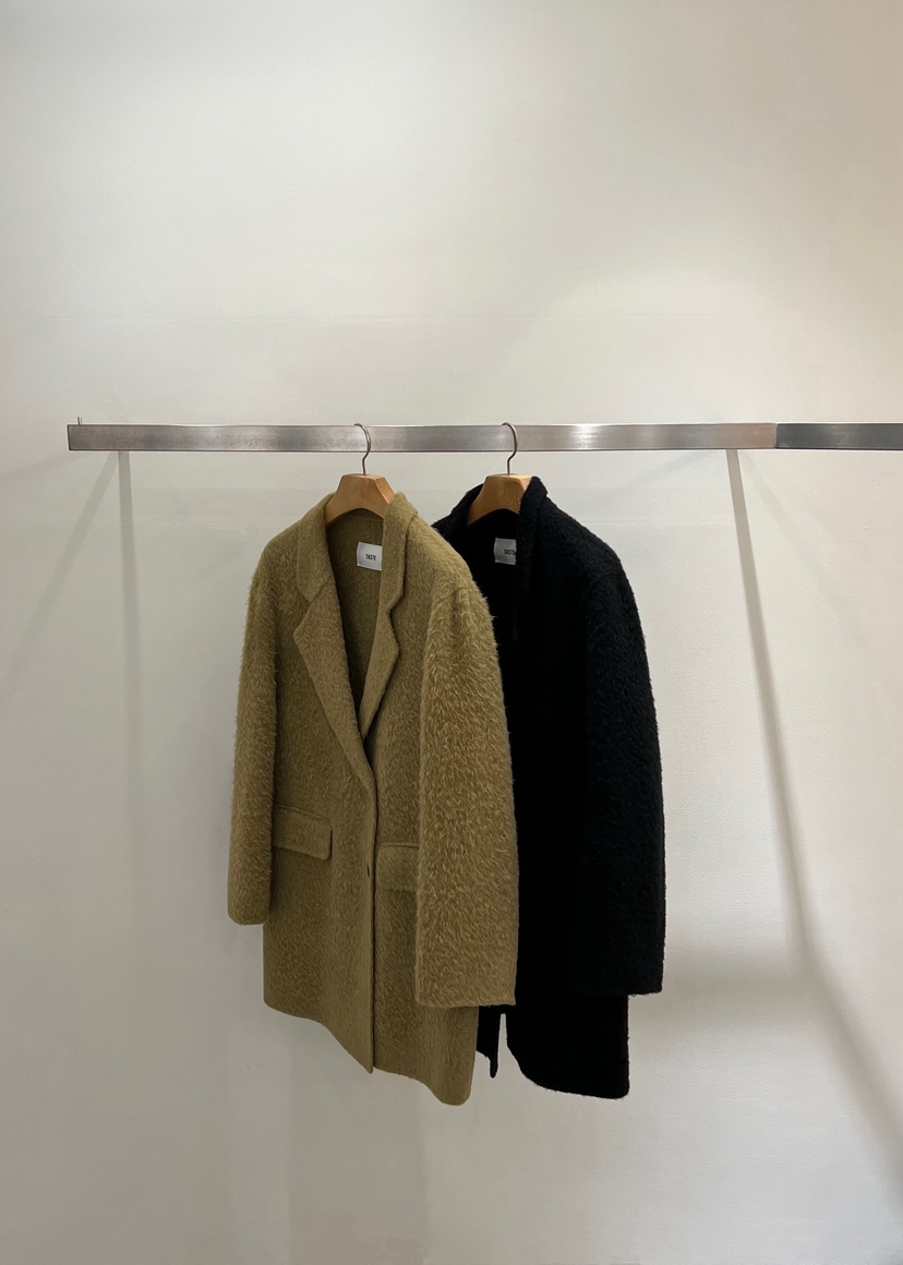 ONESTASTE韓國代購㊣女士新款休閑熱賣時尚推薦短款大衣羊駝TASTE/ONESTASTE短款大衣