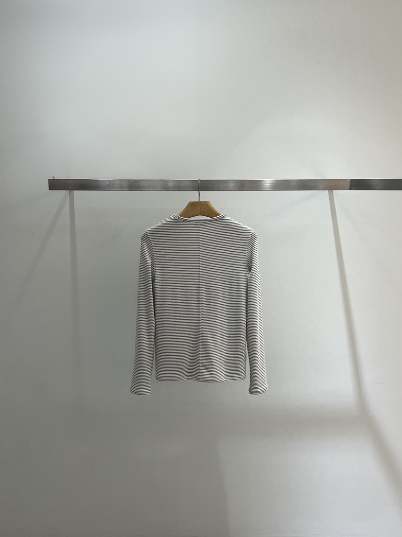 ONESTASTE韓國代購㊣女裝新品職業時尚休閑熱賣長袖T恤條紋TASTE/ONESTASTE長袖T恤