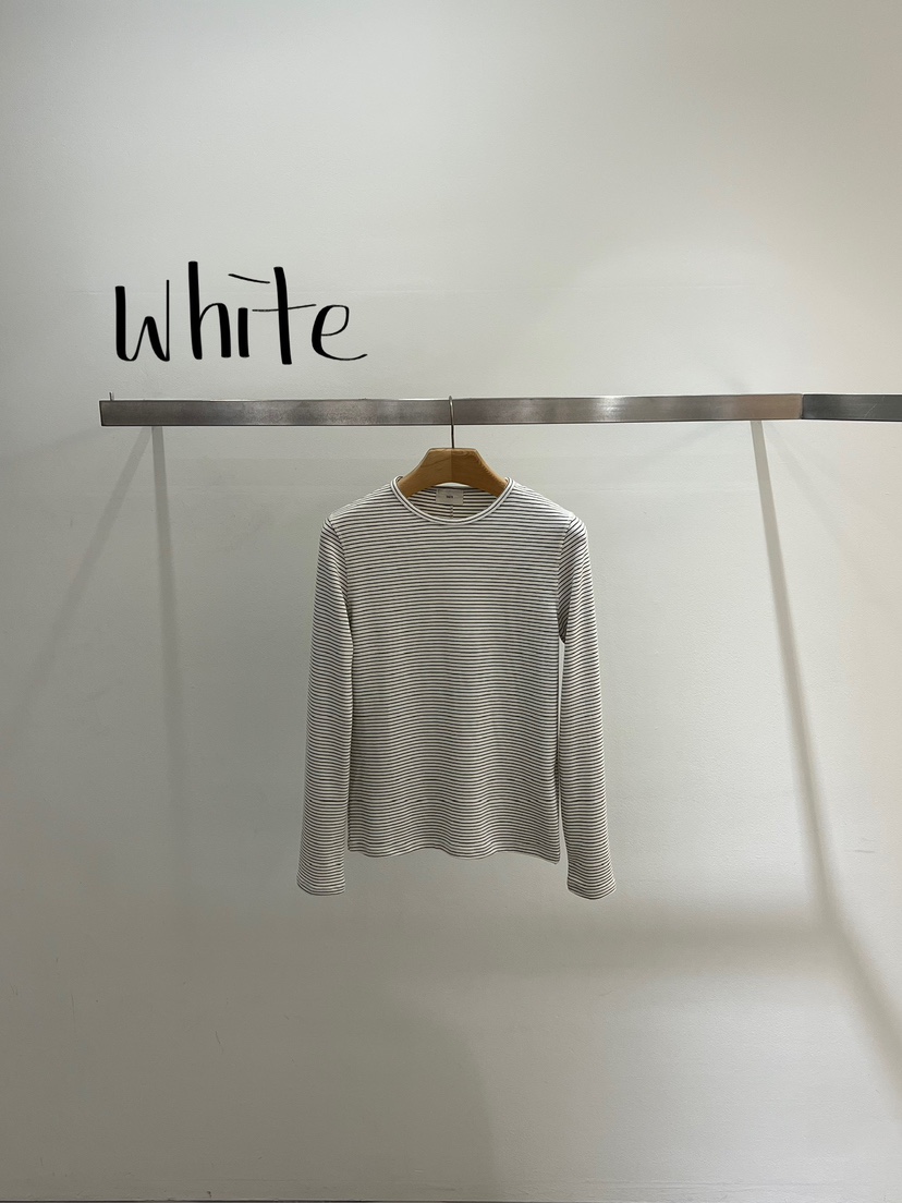 ONESTASTE韓國代購㊣女裝新品職業時尚休閑熱賣長袖T恤條紋TASTE/ONESTASTE長袖T恤圖色1