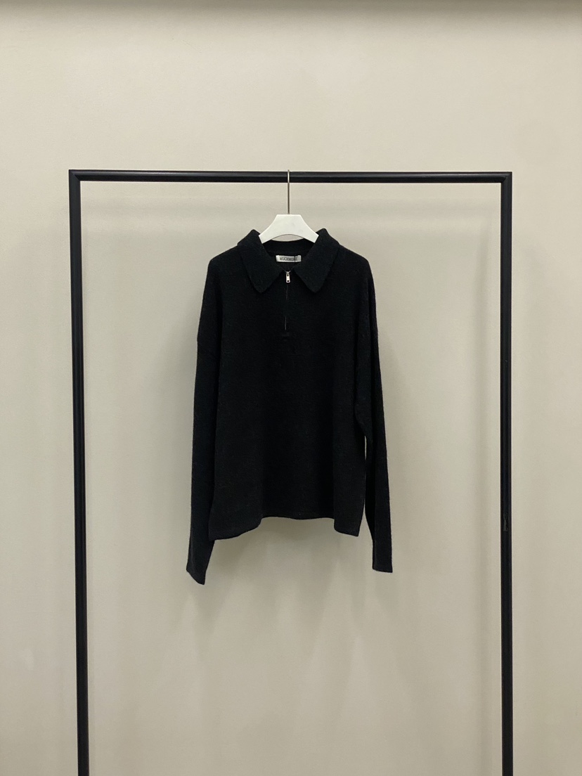 MUCH MORE韓國直郵㊣女裝新款休閑時尚人氣針織衫羊毛拉鏈MUCH MORE針織衫圖色2