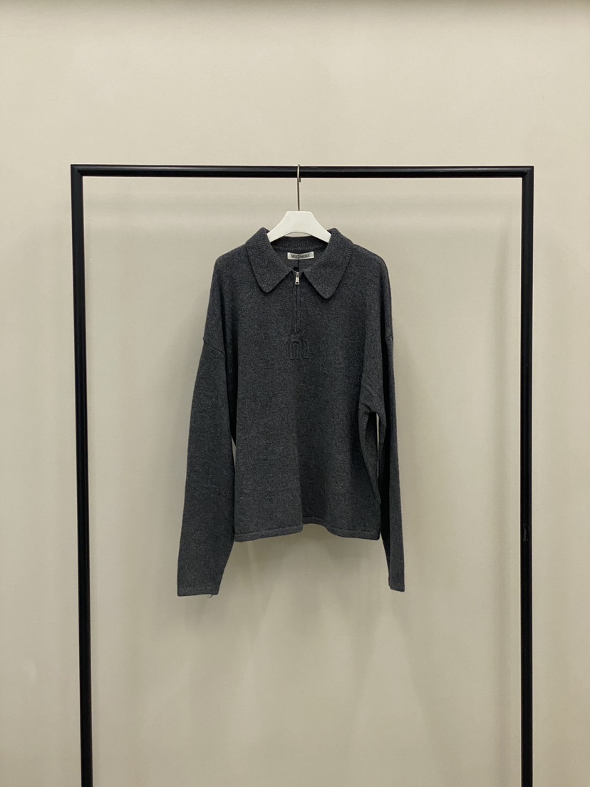 MUCH MORE韓國直郵㊣女裝新款休閑時尚人氣針織衫羊毛拉鏈MUCH MORE針織衫圖色3