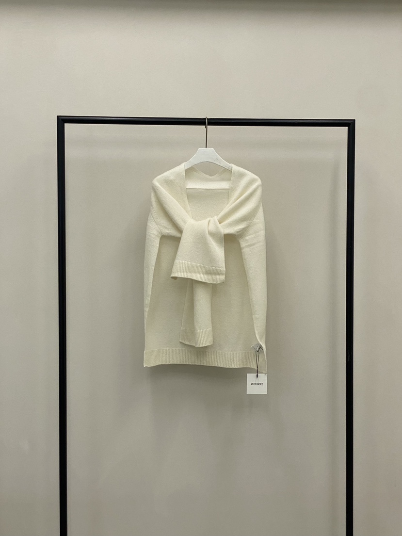 MUCH MORE韓國代購㊣女裝新品熱賣職業人氣休閑針織衫披肩MUCH MORE針織衫圖色1