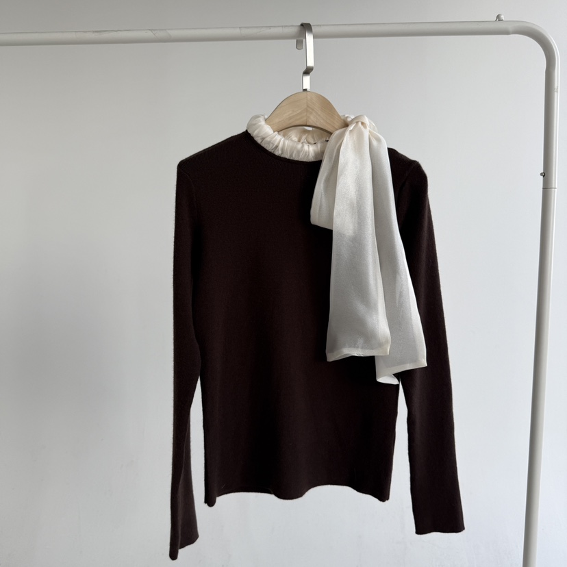 JENNY 1976東大門㊣代購女裝新款推薦時尚休閑人氣職業針織衫JENNY 1976針織衫圖色2棕色