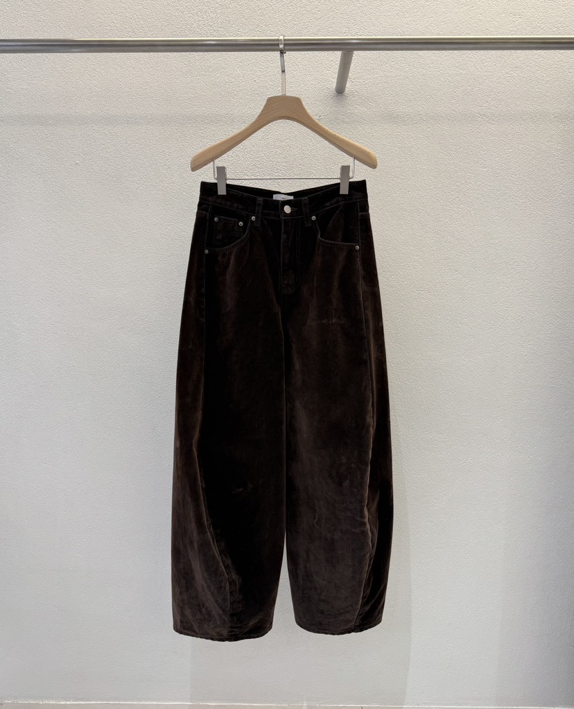 ABLERING韓國代購㊣女士新款推薦職業熱賣休閑休閑褲皮褲貂皮ABLE STANDARD/ABLERING休閑褲圖色1棕色