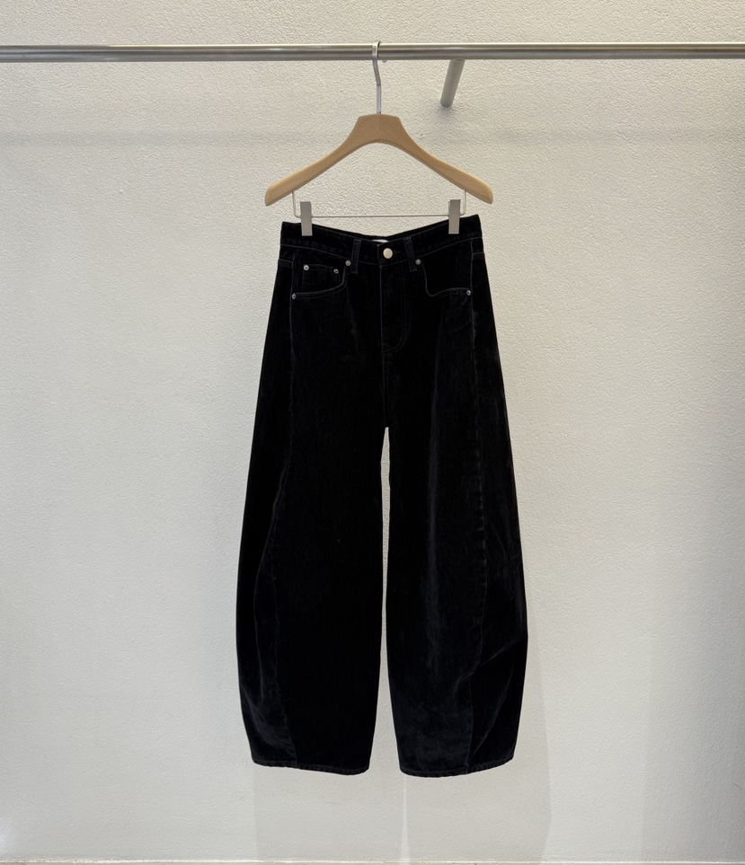 ABLERING韓國代購㊣女士新款推薦職業熱賣休閑休閑褲皮褲貂皮ABLE STANDARD/ABLERING休閑褲圖色2黑色