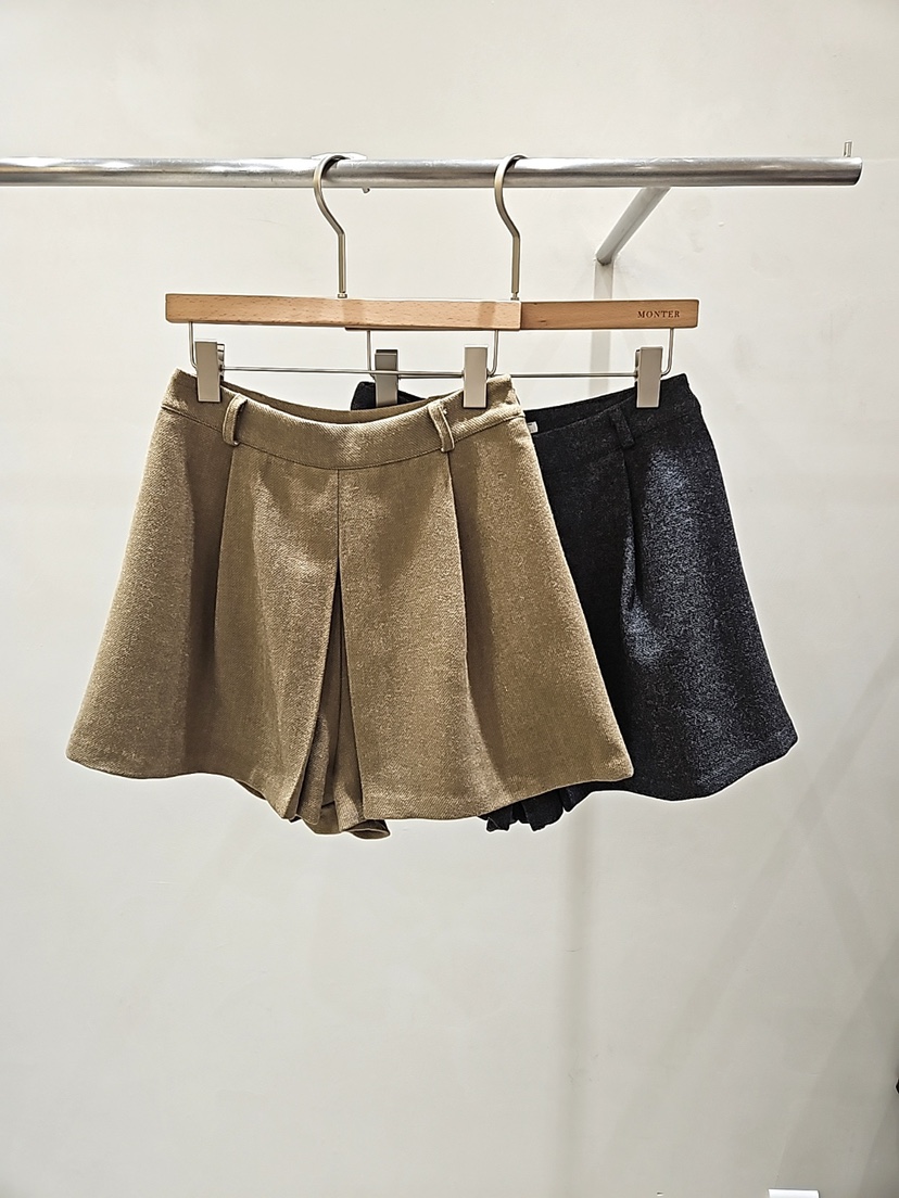 MONTER韓國代購㊣女裝新款熱賣休閑25秋冬推薦人氣職業短褲MONTER短褲