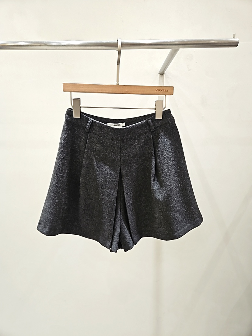 MONTER韓國代購㊣女裝新款熱賣休閑25秋冬推薦人氣職業短褲MONTER短褲圖色2