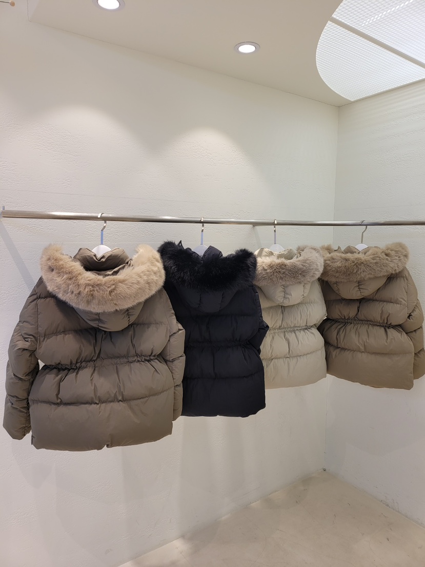 THE OTHER東大門㊣直郵女裝新款25秋冬短款羽絨服毛絨連帽THE OTHER短款羽絨服