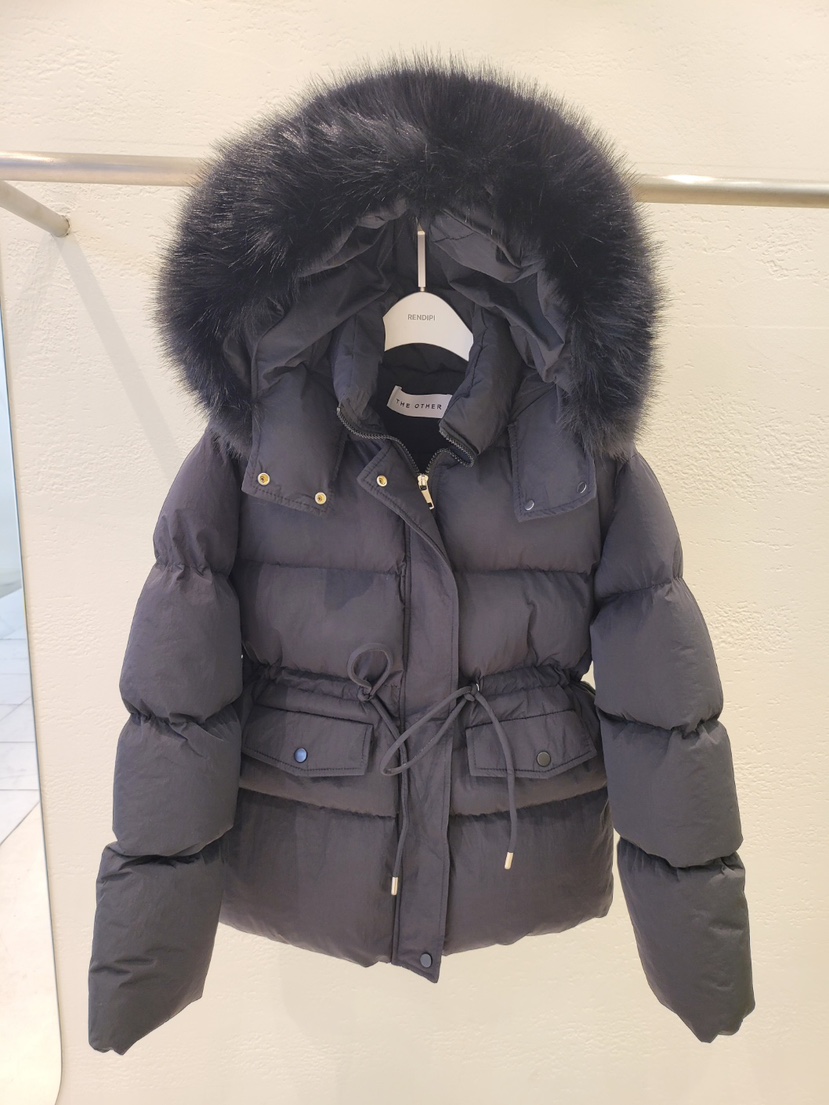 THE OTHER東大門㊣直郵女裝新款25秋冬短款羽絨服毛絨連帽THE OTHER短款羽絨服圖色2