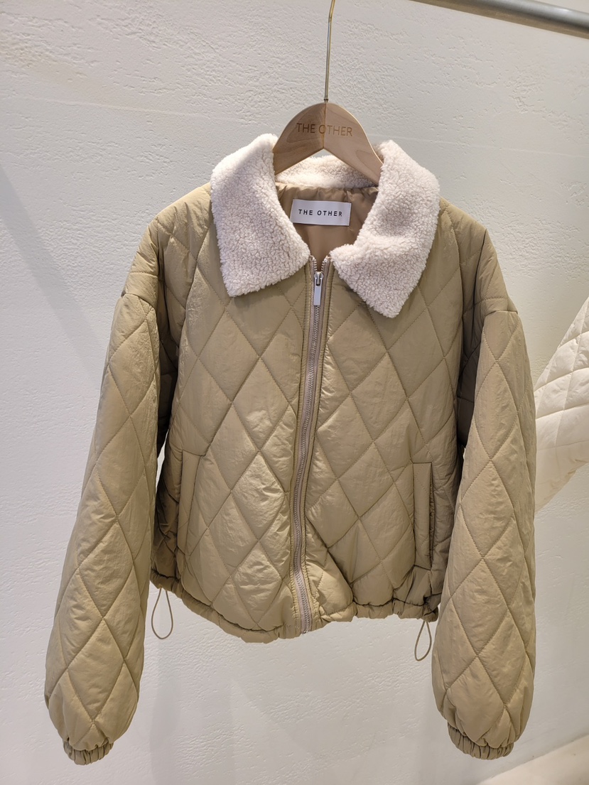 THE OTHER韓國代購㊣女士新品職業推薦休閑25秋冬短款棉服THE OTHER短款棉服圖色3