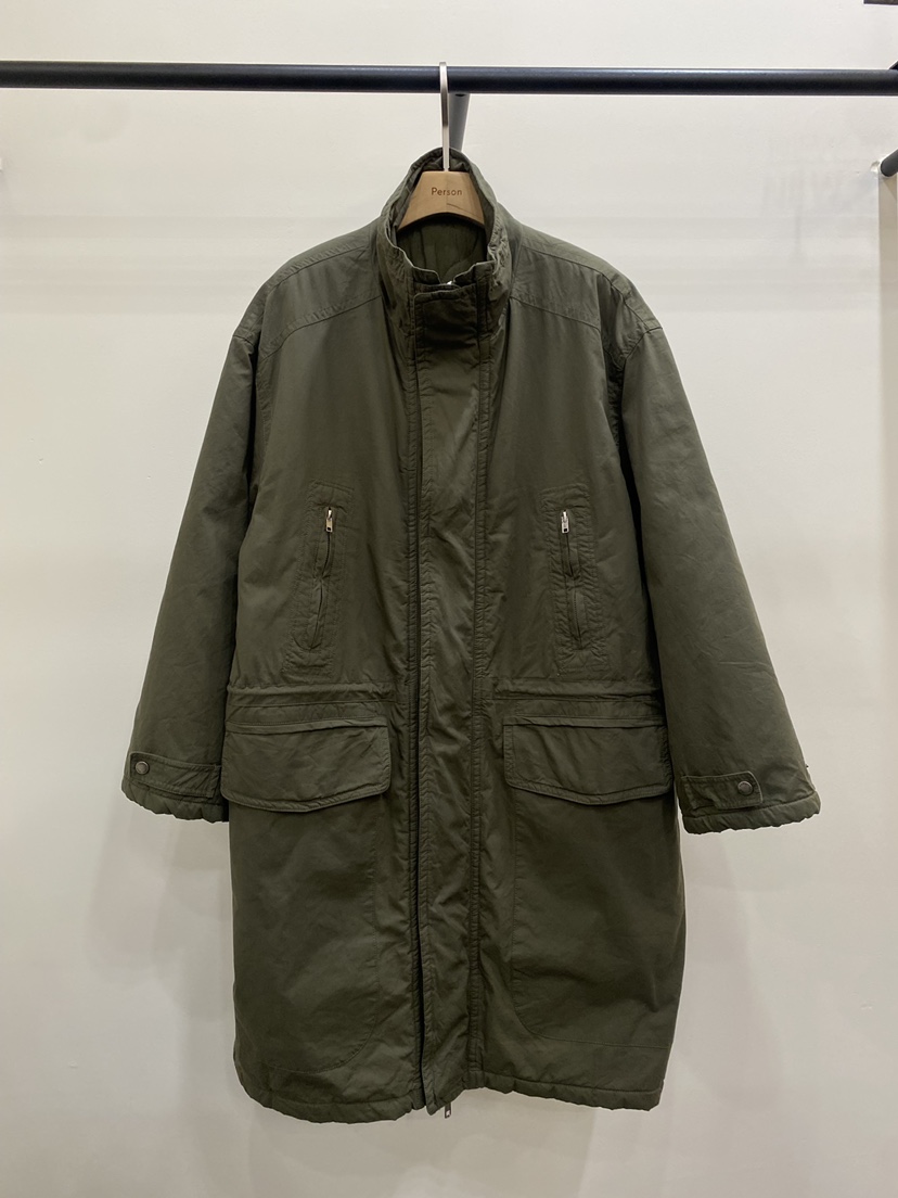 PERSON東大門㊣代購女裝新品時尚休閑熱賣25秋冬長款風衣絎縫PERSON長款風衣圖色1