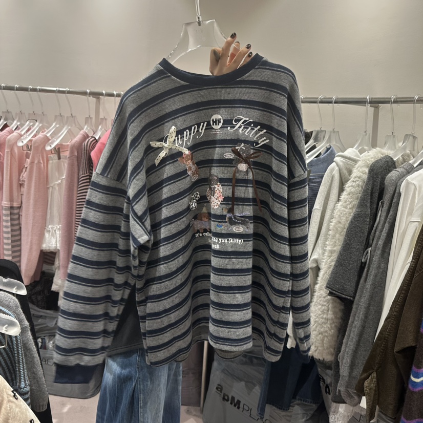 MIMME韓國直郵㊣女士新品推薦25秋冬熱賣職業休閑衛衣不加絨MIMME衛衣圖色1