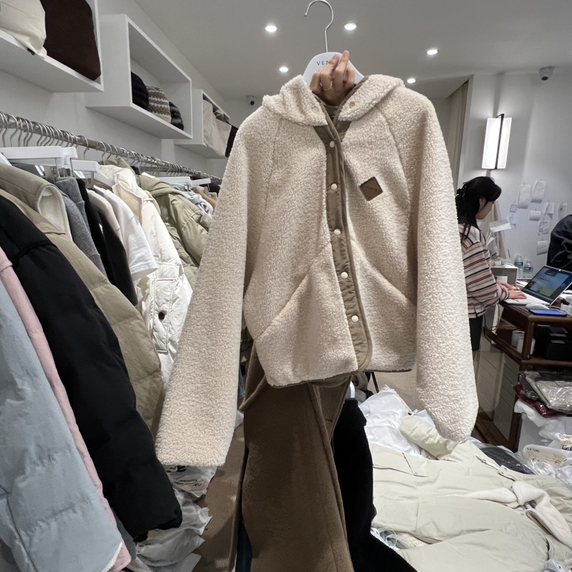 VENIR-a東大門㊣直郵女裝新品推薦職業休閑25秋冬衛衣抓絨VENIR-a衛衣圖色3