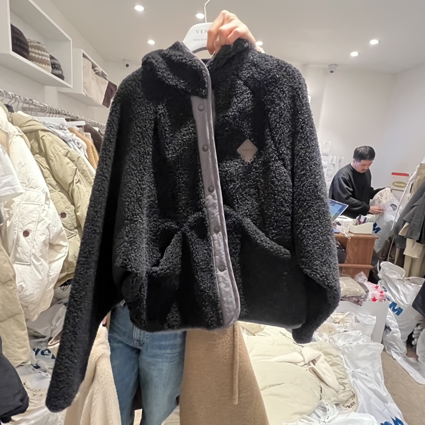 VENIR-a東大門㊣直郵女裝新品推薦職業休閑25秋冬衛衣抓絨VENIR-a衛衣圖色4