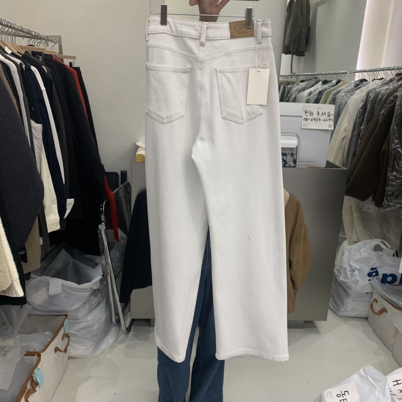 TAKE YOUE TIME東大門㊣實拍女裝新款推薦休閑牛仔褲加絨TAKE YOUE TIME牛仔褲