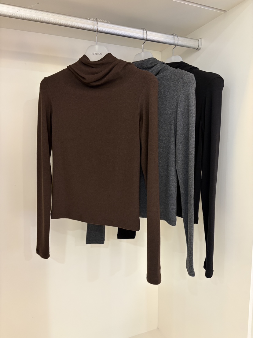 NORMAL韓國代購㊣女裝新品休閑職業時尚推薦25秋冬熱賣長袖T恤NORMAL長袖T恤