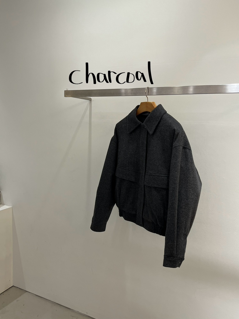 ONESTASTE韓國代購㊣女裝新品推薦職業人氣休閑25秋冬夾克羊毛TASTE/ONESTASTE夾克圖色3