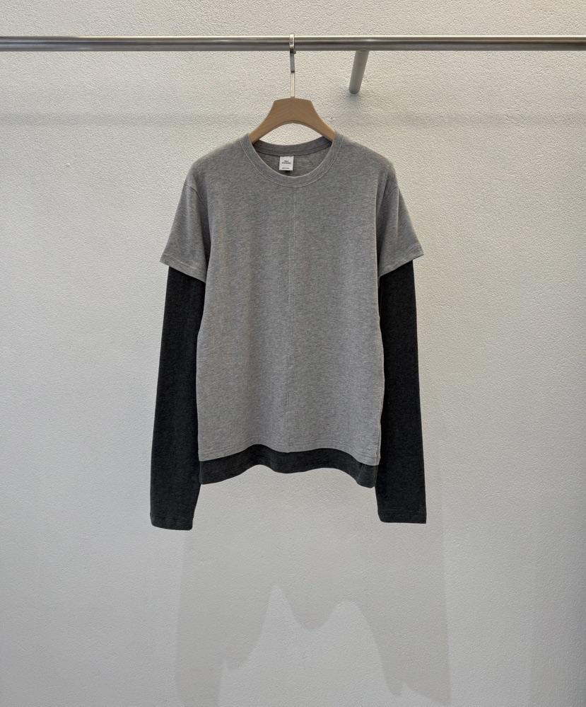 ABLERING東大門㊣代購女士新品推薦人氣熱賣時尚長袖T恤假兩件ABLE STANDARD/ABLERING長袖T恤圖色1