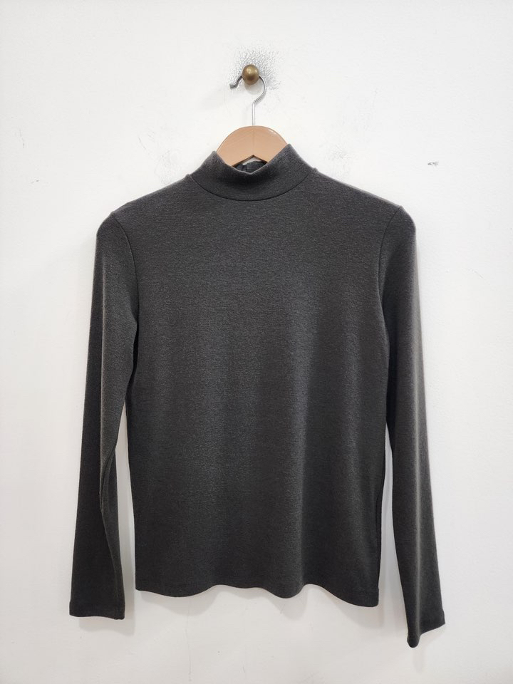 LE MIU東大門㊣代購女士新款職業推薦時尚長袖T恤羊毛高領LE_MIU長袖T恤圖色16墨色