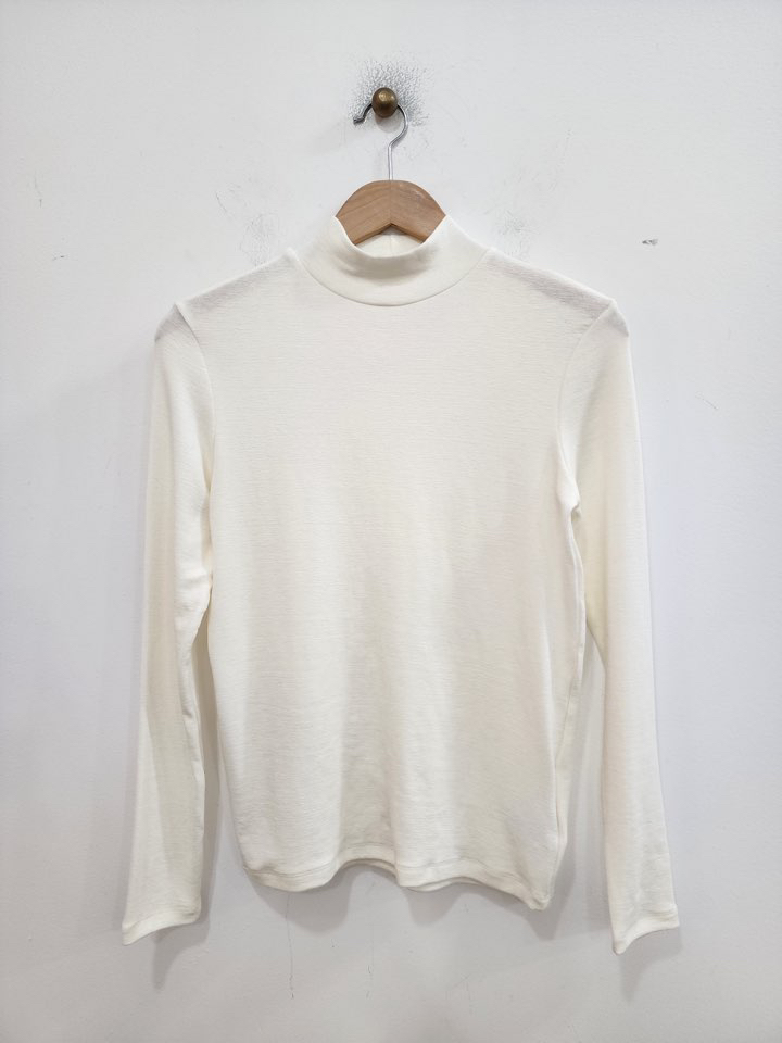 LE MIU東大門㊣代購女士新款職業推薦時尚長袖T恤羊毛高領LE_MIU長袖T恤圖色20米白色