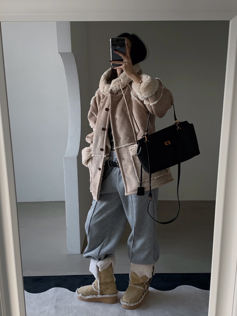 VERANDA東大門㊣實拍女士新款人氣熱賣休閑25秋冬時尚短款大衣VERANDA短款大衣