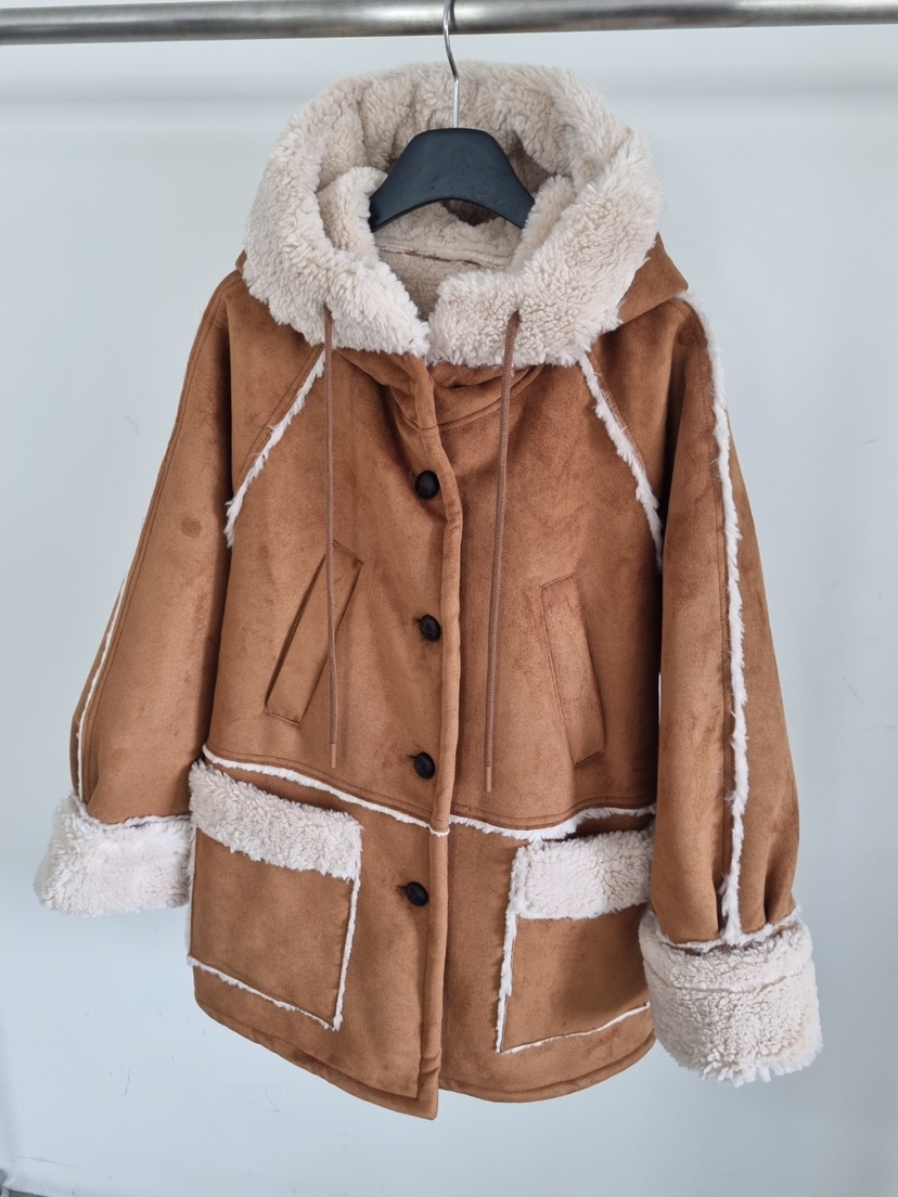 VERANDA東大門㊣實拍女士新款人氣熱賣休閑25秋冬時尚短款大衣VERANDA短款大衣圖色1