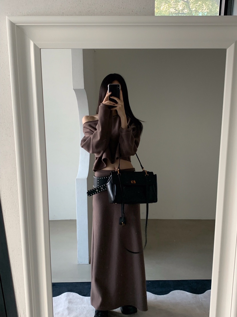 VERANDA東大門㊣代購女裝新款時尚人氣熱賣25秋冬真品職業長裙VERANDA長裙