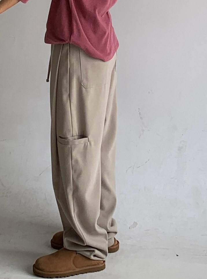 PARIS MATCH東大門㊣代購女裝新款職業真品休閑褲羊毛口袋PARIS MATCH休閑褲