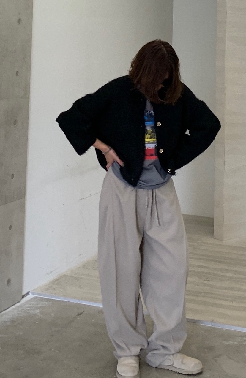 PARIS MATCH東大門㊣代購女裝新款職業真品休閑褲羊毛口袋PARIS MATCH休閑褲