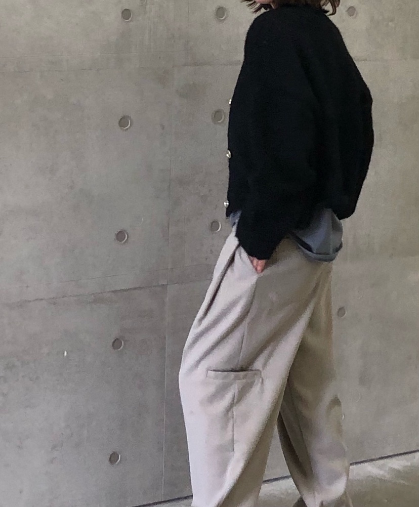 PARIS MATCH東大門㊣代購女裝新款職業真品休閑褲羊毛口袋PARIS MATCH休閑褲