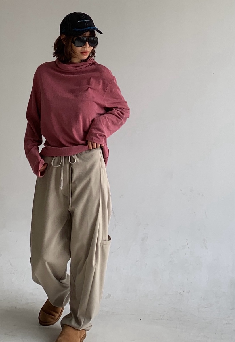 PARIS MATCH東大門㊣代購女裝新款職業真品休閑褲羊毛口袋PARIS MATCH休閑褲圖色1