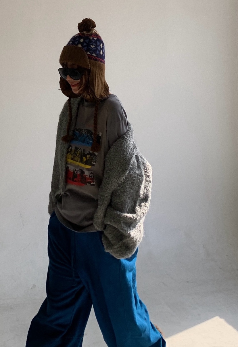 PARIS MATCH東大門㊣直郵女士新款職業休閑真品針織衫燈芯絨PARIS MATCH針織衫