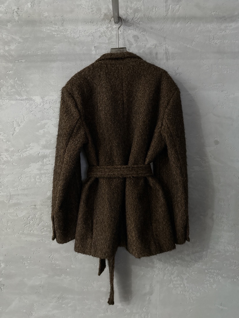 COME OPEN東大門㊣實拍女裝新款人氣25秋冬短款大衣含腰帶COMP-(COME OPEN)短款大衣