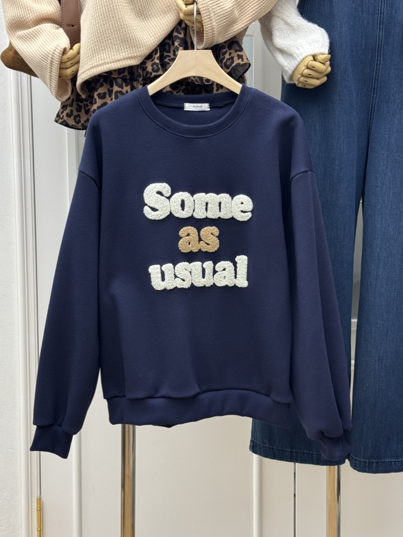 RE:FRESH-L東大門㊣實拍女士新款熱賣人氣休閑25秋冬推薦衛衣RE:FRESH衛衣圖色2