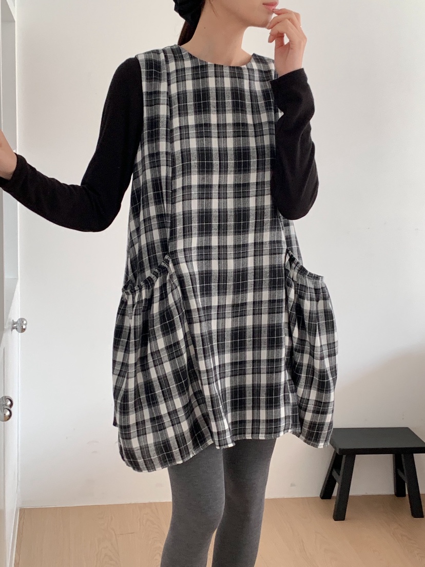 RE:FRESH-L東大門㊣實拍女裝新品熱賣25秋冬休閑真品連衣裙RE:FRESH連衣裙