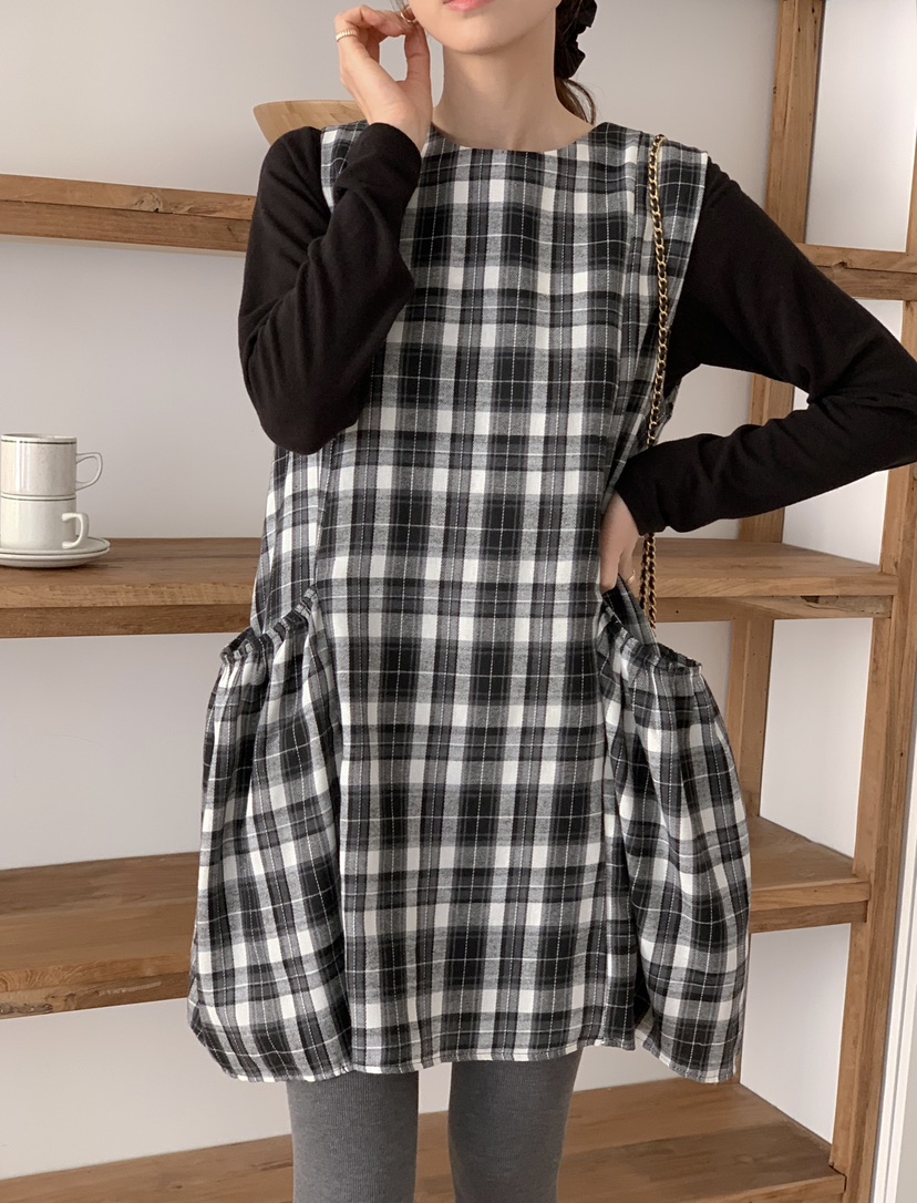 RE:FRESH-L東大門㊣實拍女裝新品熱賣25秋冬休閑真品連衣裙RE:FRESH連衣裙