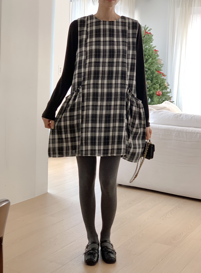 RE:FRESH-L東大門㊣實拍女裝新品熱賣25秋冬休閑真品連衣裙RE:FRESH連衣裙