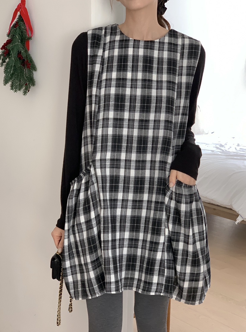 RE:FRESH-L東大門㊣實拍女裝新品熱賣25秋冬休閑真品連衣裙RE:FRESH連衣裙