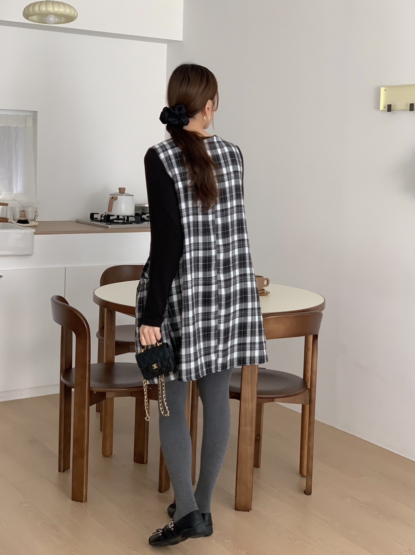 RE:FRESH-L東大門㊣實拍女裝新品熱賣25秋冬休閑真品連衣裙RE:FRESH連衣裙