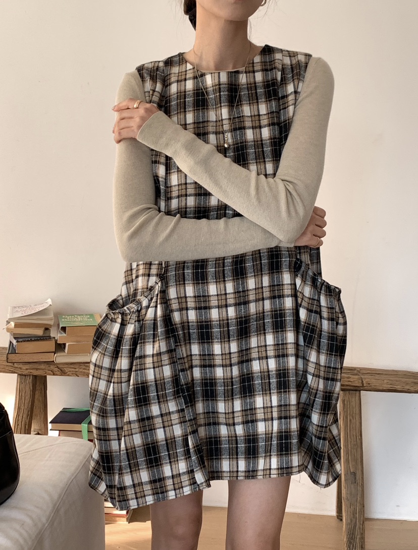 RE:FRESH-L東大門㊣實拍女裝新品熱賣25秋冬休閑真品連衣裙RE:FRESH連衣裙