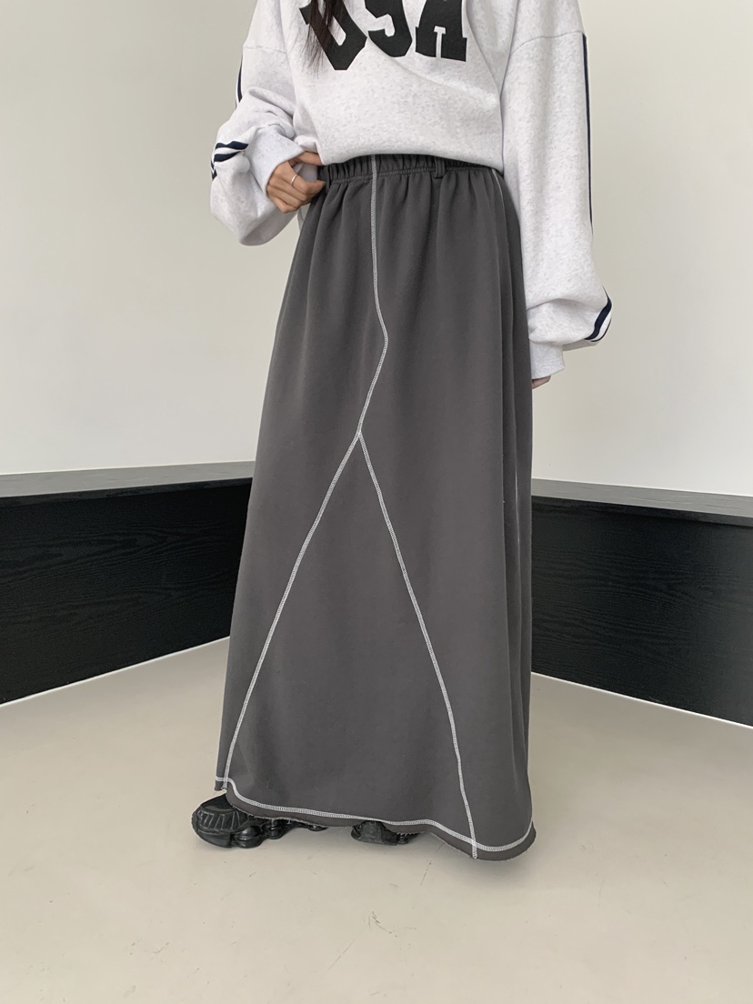 COME OPEN韓國代購㊣女裝新品人氣時尚真品職業25秋冬長裙加絨COMP-(COME OPEN)長裙