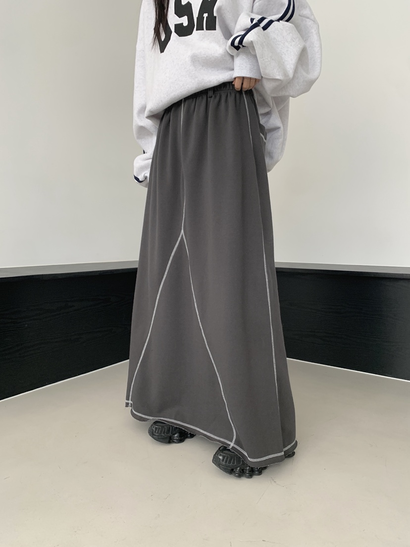 COME OPEN韓國代購㊣女裝新品人氣時尚真品職業25秋冬長裙加絨COMP-(COME OPEN)長裙