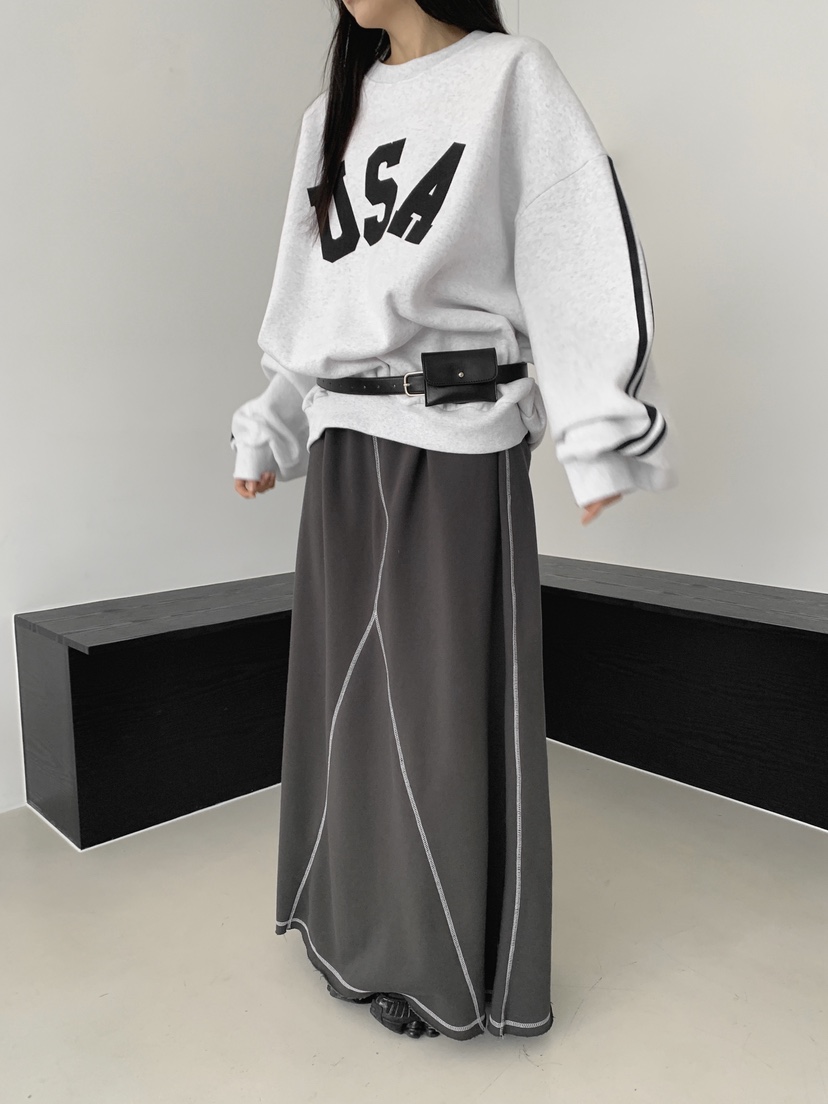 COME OPEN韓國代購㊣女裝新品人氣時尚真品職業25秋冬長裙加絨COMP-(COME OPEN)長裙