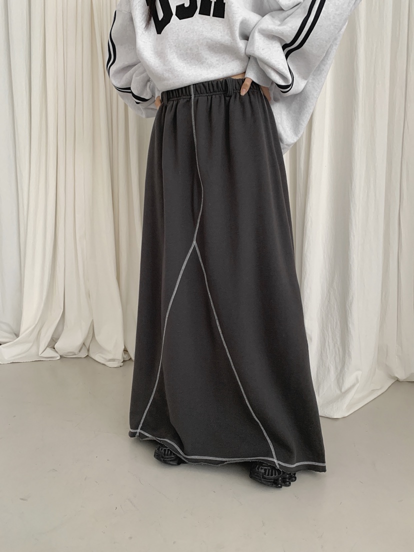 COME OPEN韓國代購㊣女裝新品人氣時尚真品職業25秋冬長裙加絨COMP-(COME OPEN)長裙