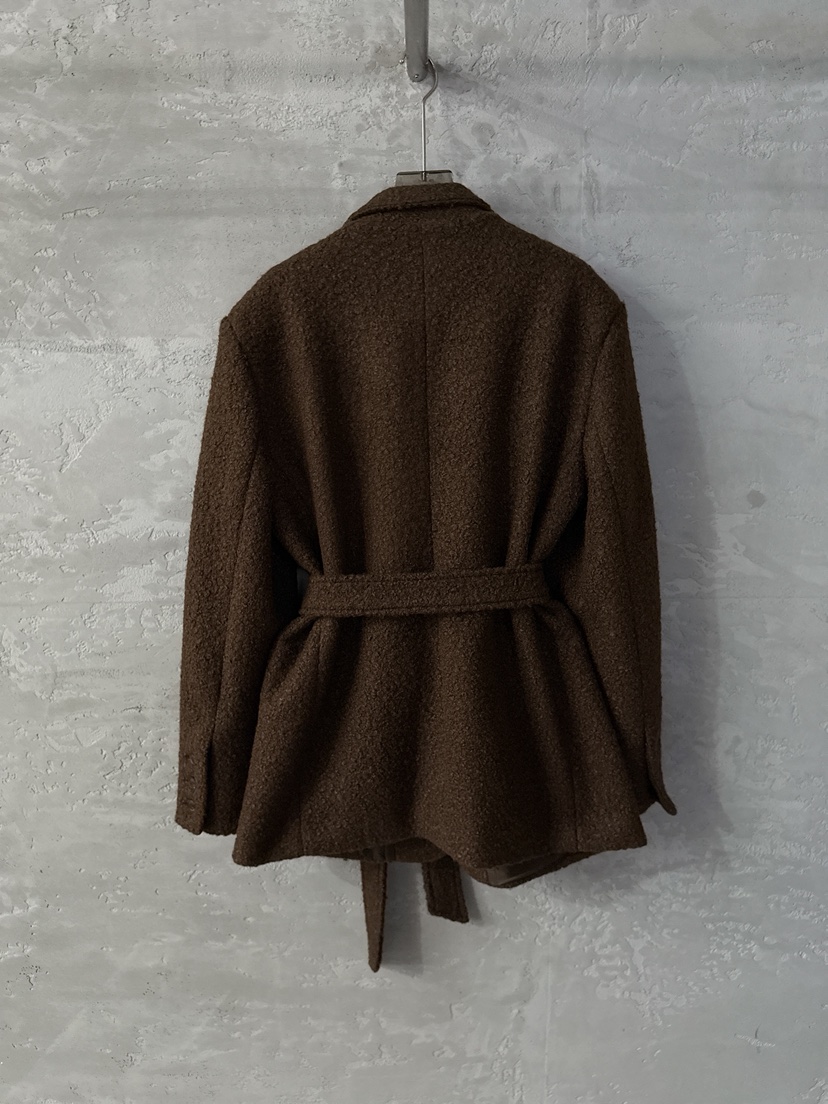 COME OPEN東大門㊣代購女裝新品人氣休閑推薦熱賣夾克含腰帶COMP-(COME OPEN)夾克