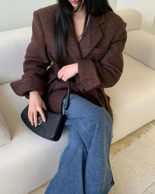 COME OPEN東大門㊣代購女裝新品人氣休閑推薦熱賣夾克含腰帶COMP-(COME OPEN)夾克