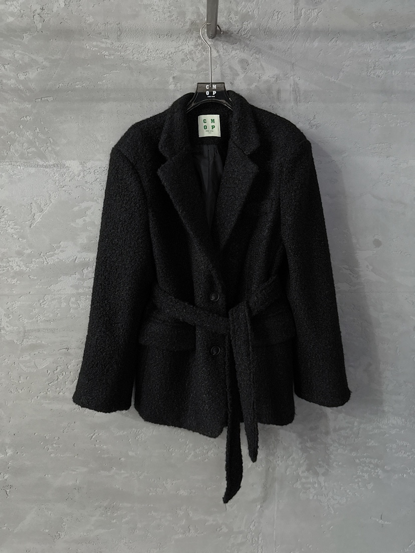 COME OPEN東大門㊣代購女裝新品人氣休閑推薦熱賣夾克含腰帶COMP-(COME OPEN)夾克圖色2